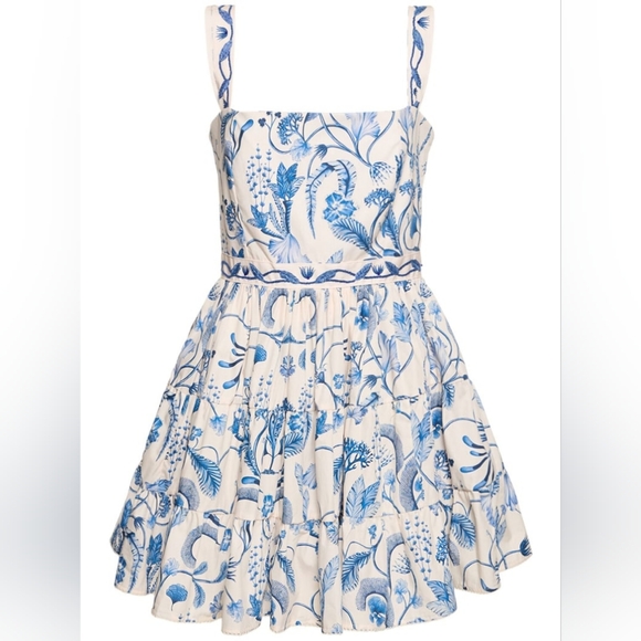 Agua By Agua Bendita Lima printed cotton mini dress - Picture 6 of 14